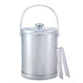 5 Quart Double Wall Ice Bucket w/Lid And Ice Tong w/Single Band